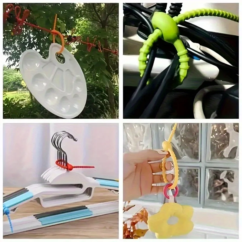10 Buah Pengikat Kabel Silikon - Cable Lock Flexible ulasan dan harga