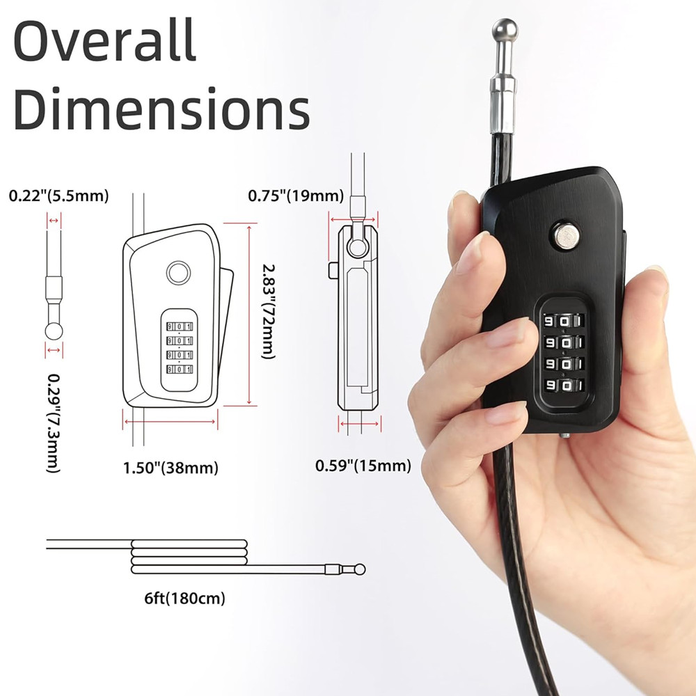 Kunci Kabel Python untuk Seped - Cable Lock Flexible ulasan dan harga