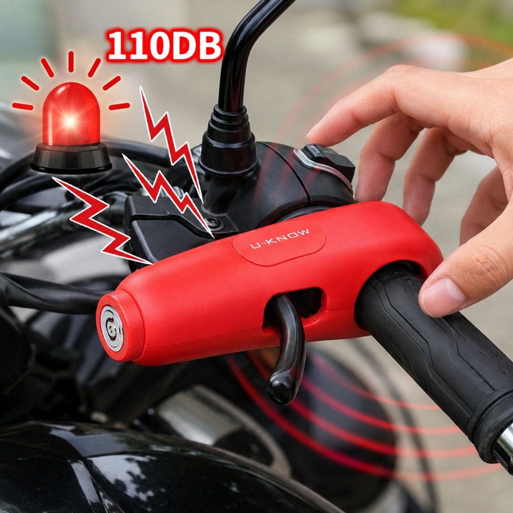 Kunci Alarm Setang Motor 110dB - Commuter Bike Lock ulasan dan harga
