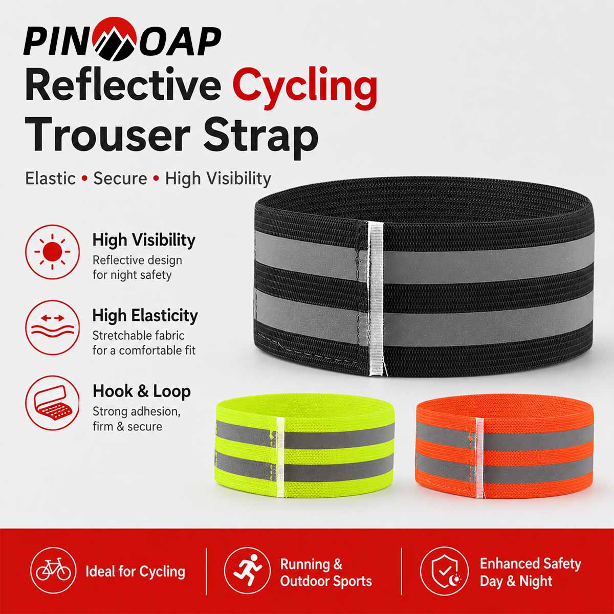 PINMOAP 1/2PCS Tali Pergelanga - Cycling Commute Pants ulasan dan harga